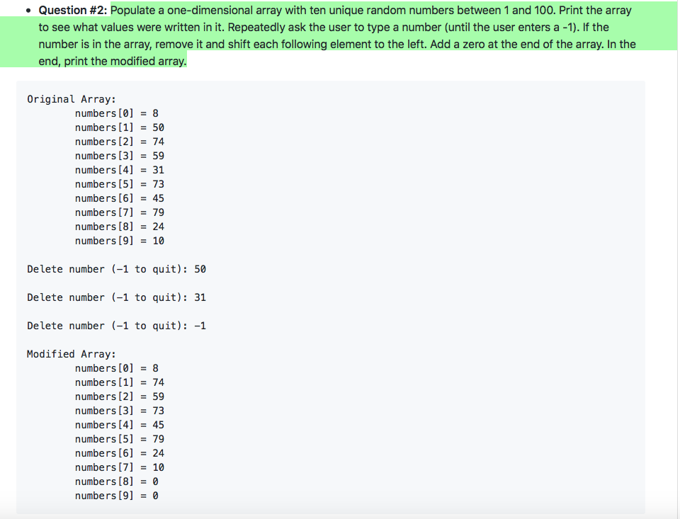 C++ programming. Populate a one-dimensional array with ten unique random numbers between