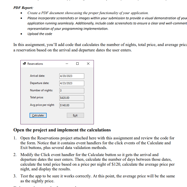  Upload the code In this assignment, you'll add code that calculates