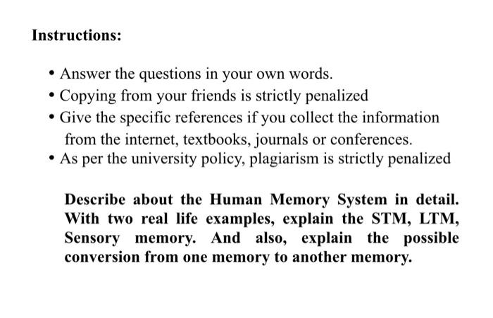 write it same as they want it please Instructions: Answer the questions