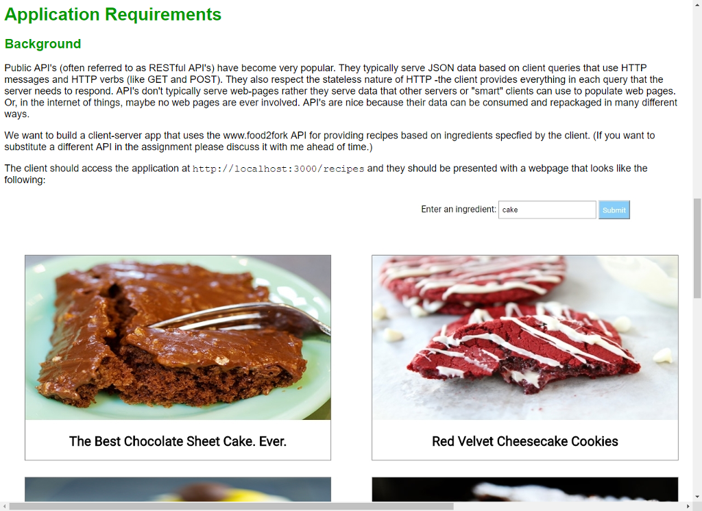 Programming languange is Javascript. We want to build a client-server app that