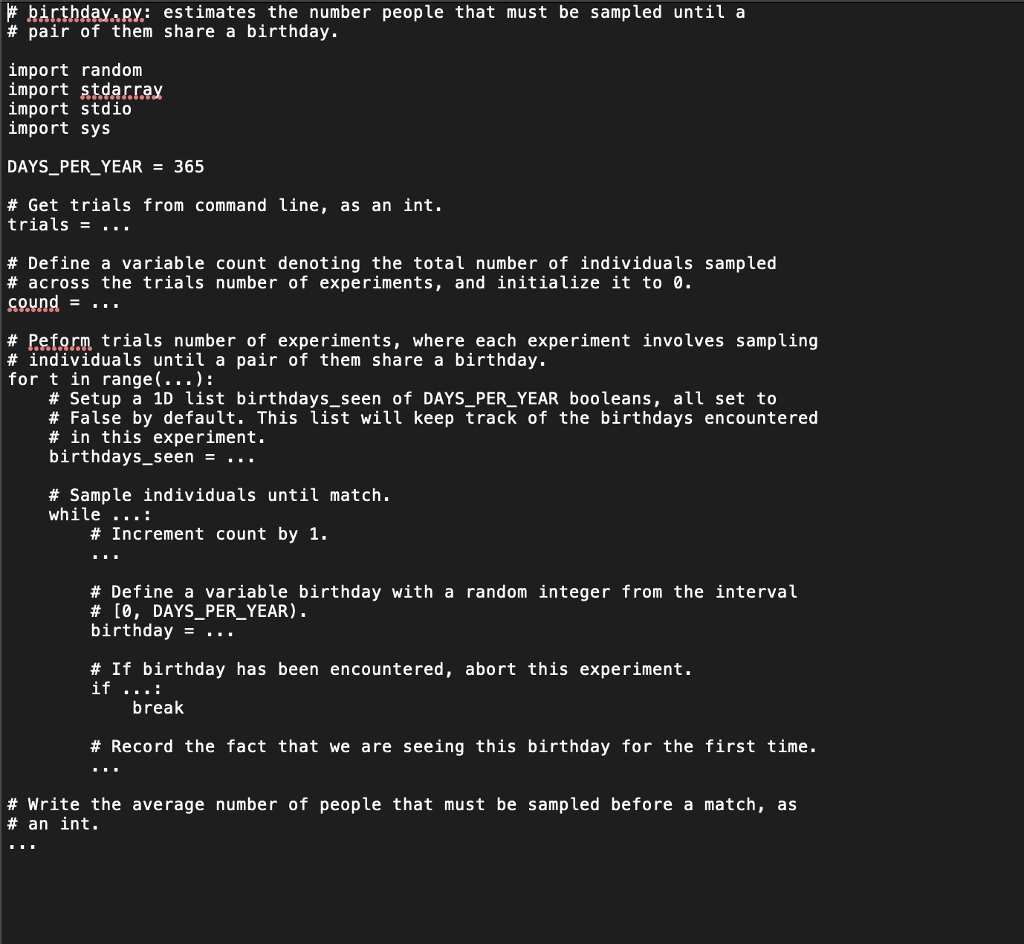 until a pair of people share a birthday. On average, how many