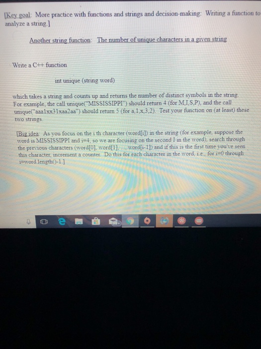  Key goal: More practice with functions and strings and decision-making: Writing