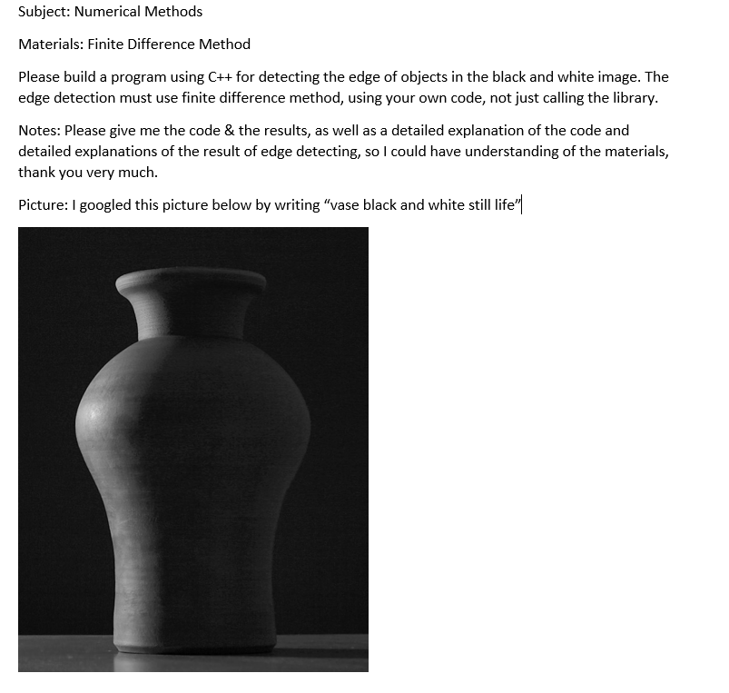  Subject: Numerical Methods Materials: Finite Difference Method Please build a program