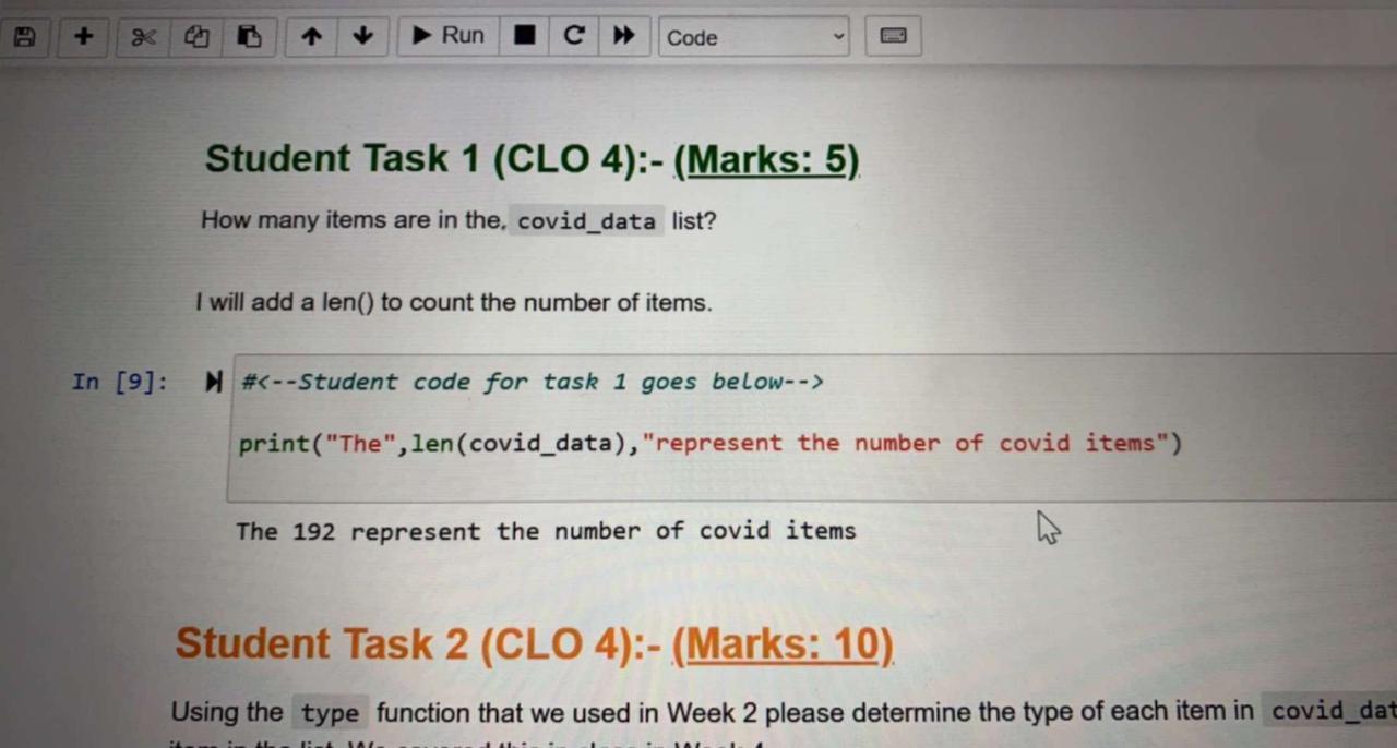 Code Step 1 - Importing the Covid 19 Data Please do not