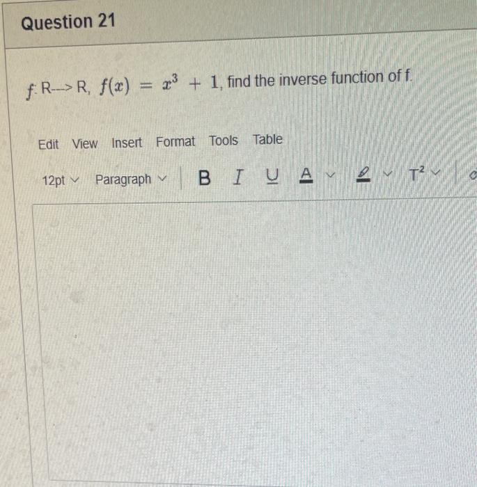 f is not a one-to-one function; (b) f is an onto function.