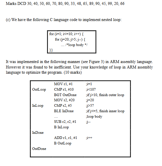 an ARM assembly language program to find the average (to the nearest