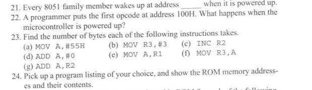  Note: It's microcontrollers Please answer all as they're short answer and