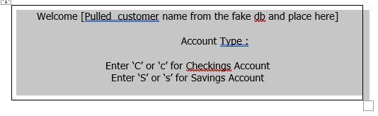 program should allow a customer to perform basic banking operations (withdraw, deposit