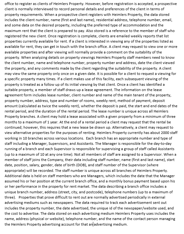 foot notation. Draw an ER diagram that captures the entity sets, relationships