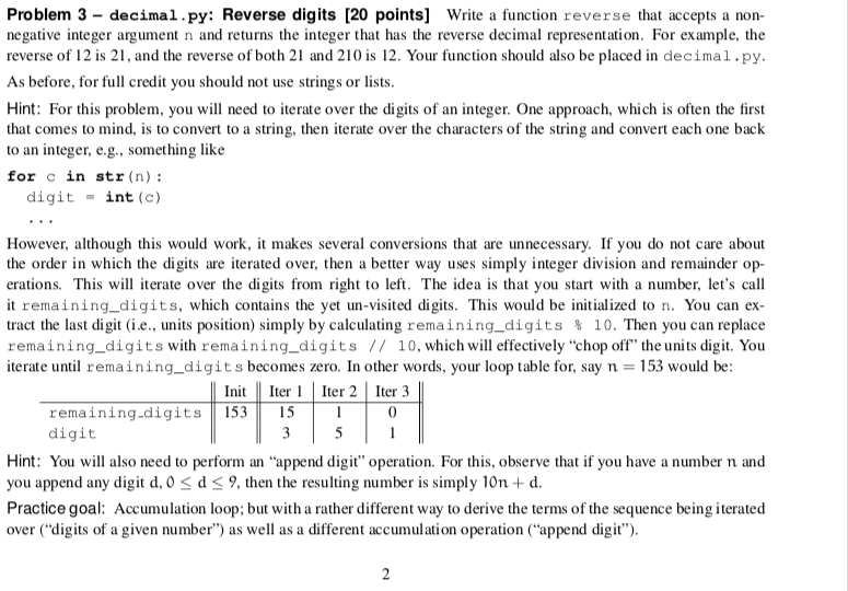  This is a problem with python and functions. Problem 3 -