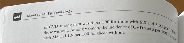 MS; . Women: ? - ? = ? per?, this means that