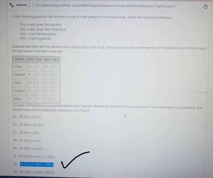 logical expression PIX) is a predicate and the domain for the variable