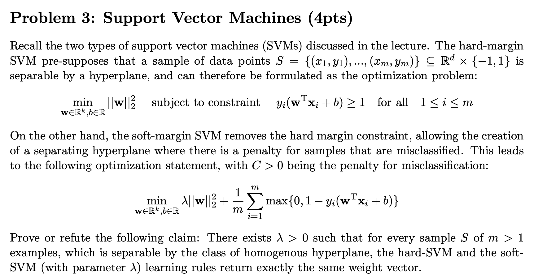 Hint: The claim is wrong. Provide a counterexample for it. Recall the