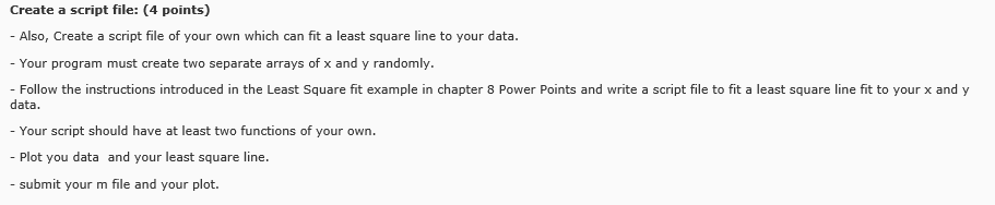 needs own unique code Create a script file: (4 points) Also, Create