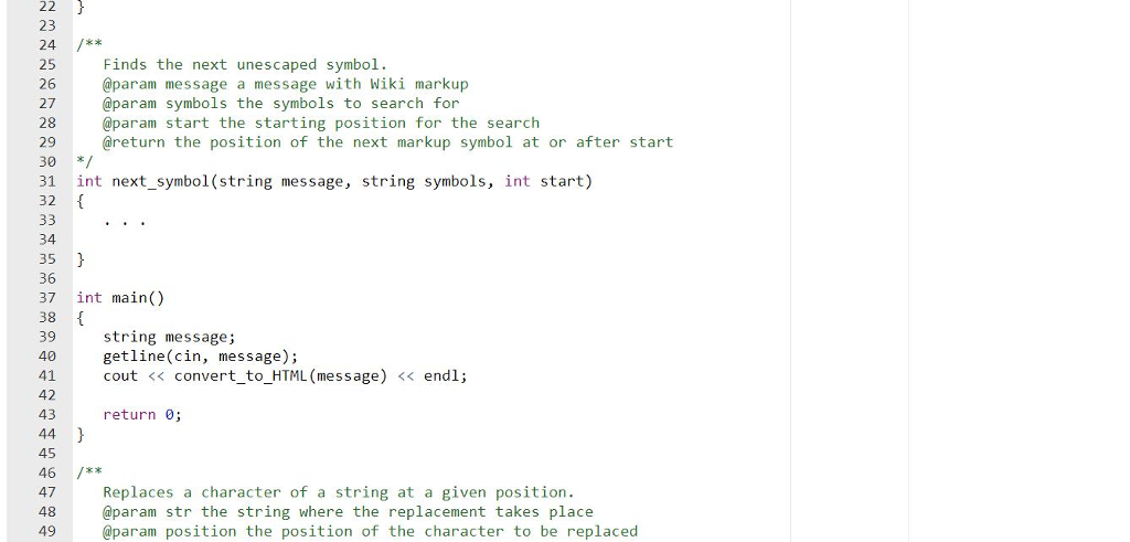string Complete the following file strings.cpp #include 2 using namespace std; 3