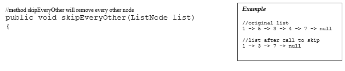 these questions - ListNode: public class ListNode implements Linkable { private Comparable
