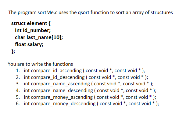 Can someone please help me write the functions C code, I have