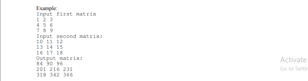 operations. Write a function to do this for you that takes in