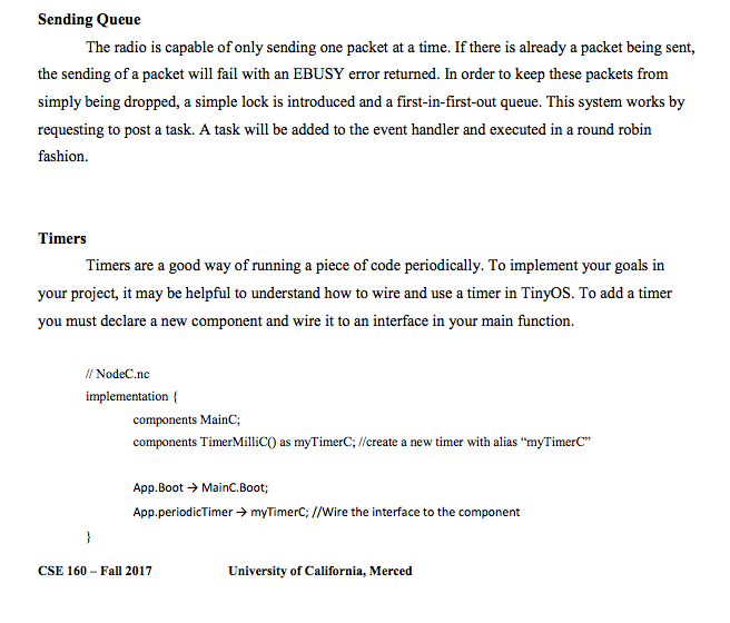 a packet to all it neighbor nodes. These packets continue to flood