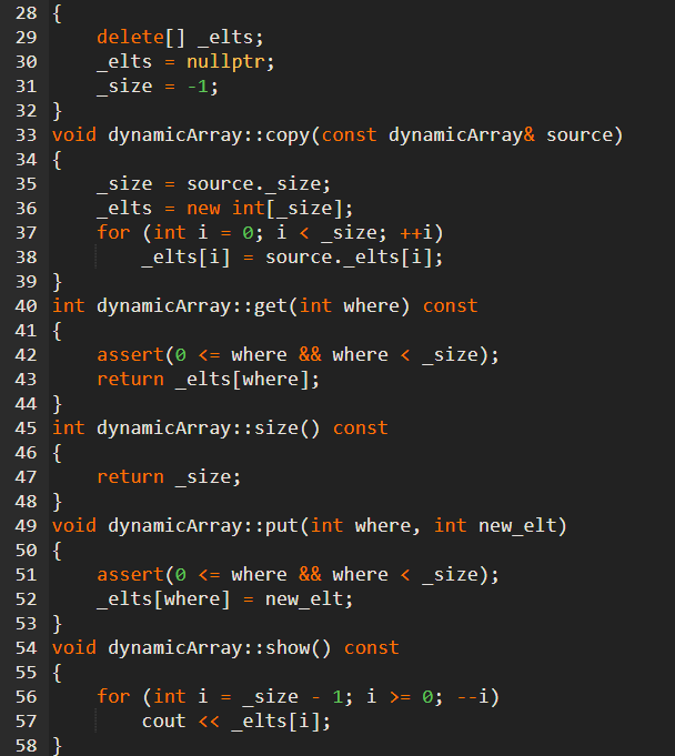 integers 2) Remove any unnecessary functions from the new class. Hint: the