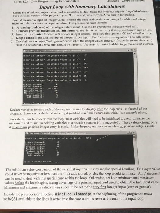  Using while loop Write the code in C++ And fallow the