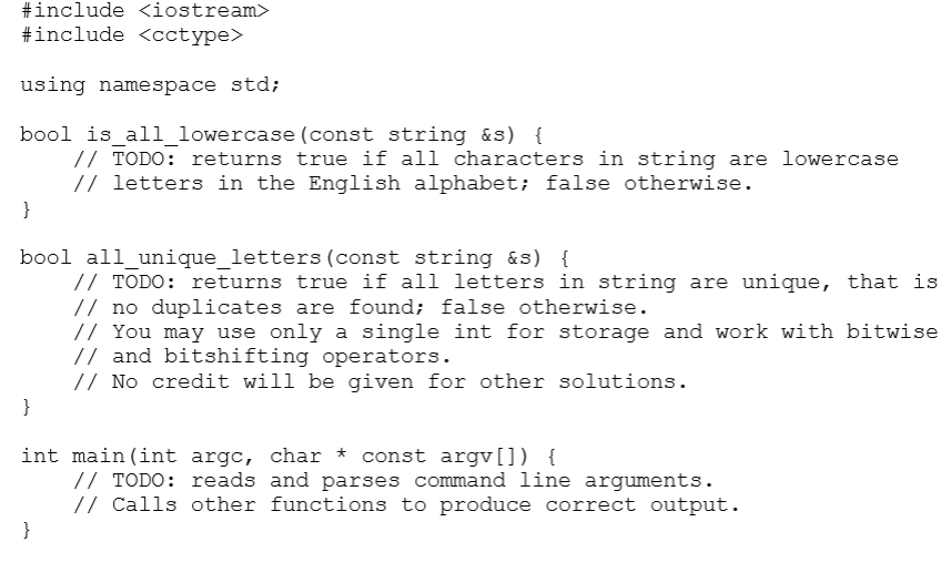 Your goal is to write a program that determines if a string