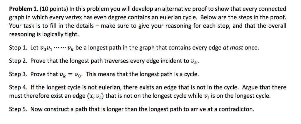 discrete structures Problem 1. (10 points) In this problem you will develop