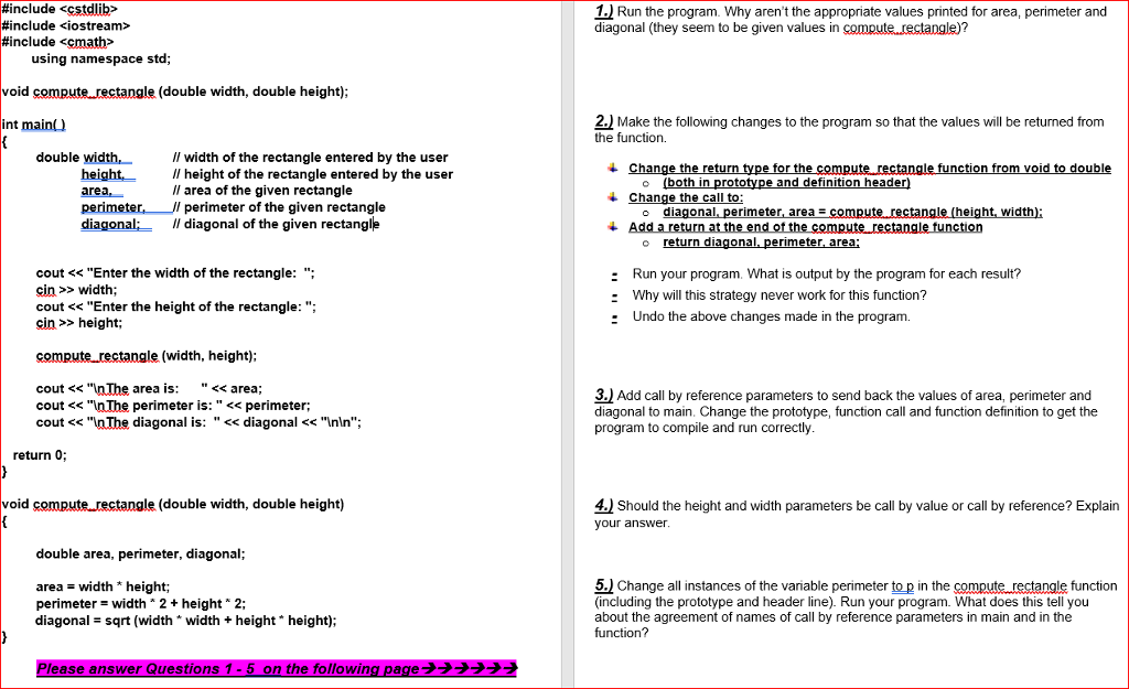 #include #include #include using namespace std; void compute_rectangle (double width, double height);