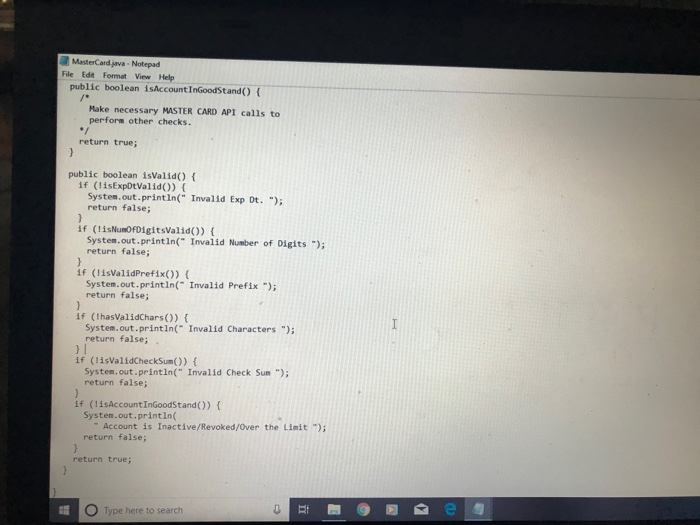 cards. The cards the program currently supports are Visa, MasterCard and Diners