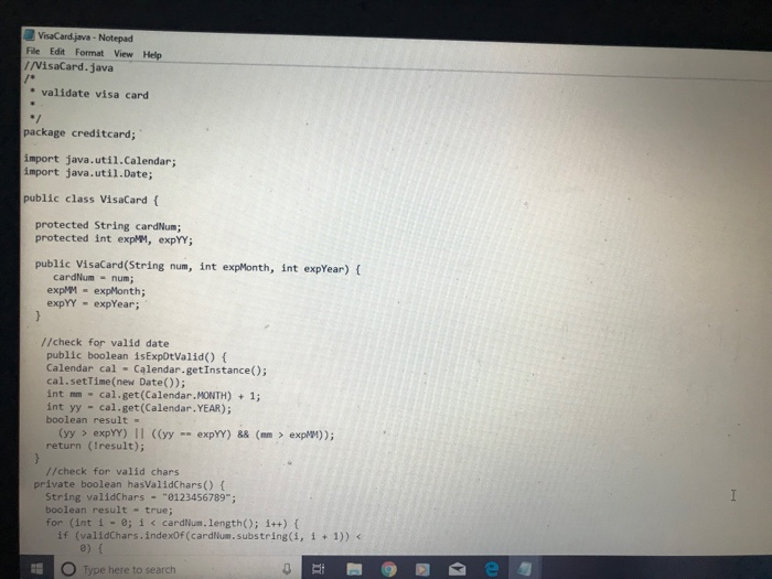 Club. This application carries out a series of validations on the selected