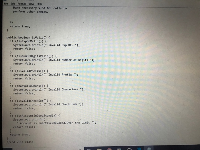 chars - hasValidChars() . Checksum validation isValidCheckSum() . Check on valid prefix