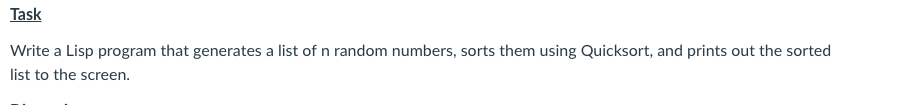 Quicksort in LISP using a shebang script Need help using this code