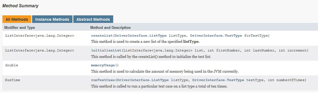 note that you do not inherit from the RunTime class. Driver Class-
