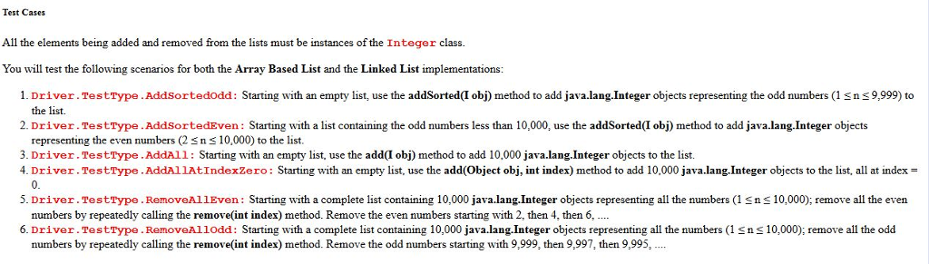 You will write the Driver.java class which will implement the Driver Interface.