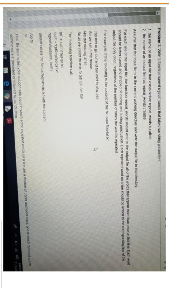  this is python question please send me ans assp Problem .write