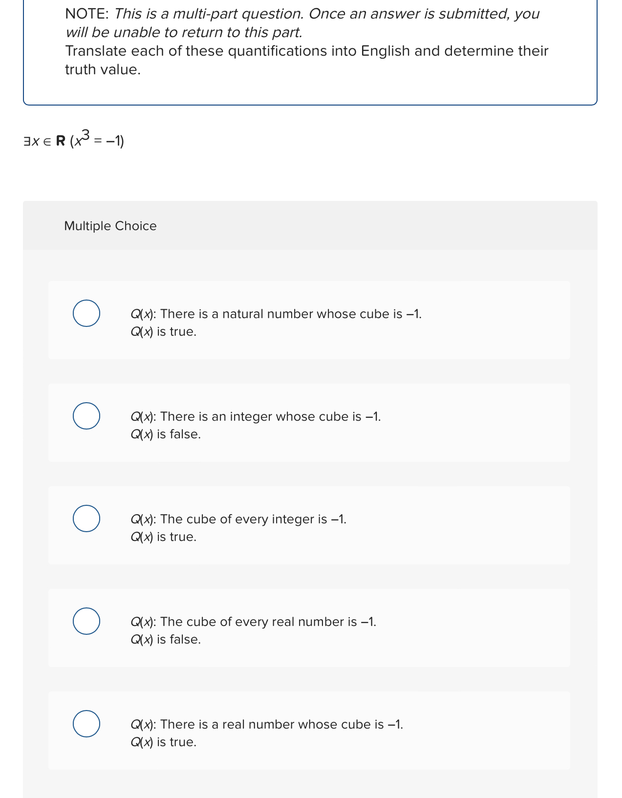  NOTE: This is a multi-part question. Once an answer is submitted,