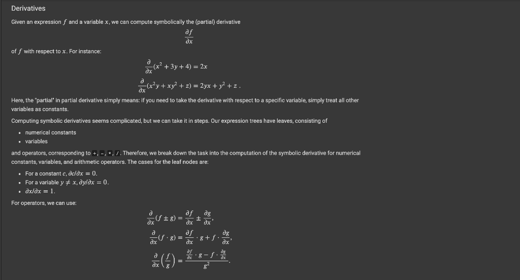 PYTHON CODING DERIVATIVE I will upvote whoever helps me find the derivative