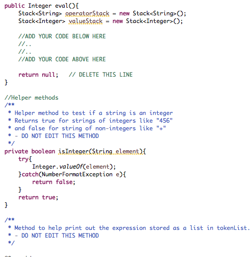= new ArrayList(); StringBuilder token = new StringBuilder(); //ADD YOUR CODE BELOW