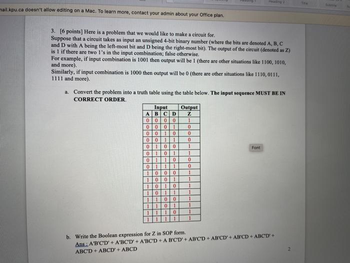 please answer as soon as possible mail.kpu.ca doesn't allow editing on a