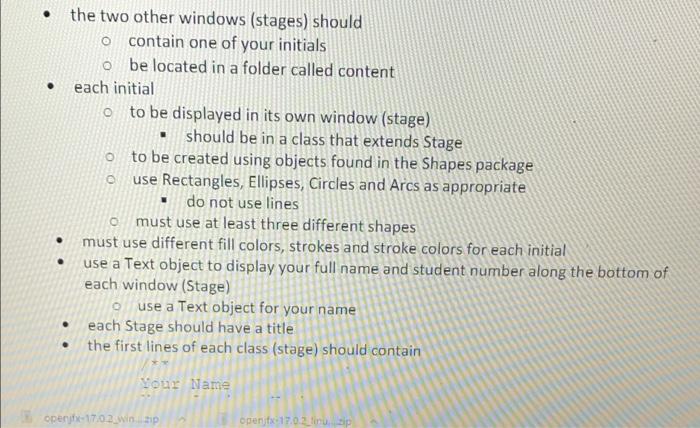 three folders o a folder that contains the class that has the