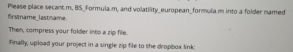 problems. Thanks Project 1: Nonlinear Solvers and Implied Volatility 1. We solve