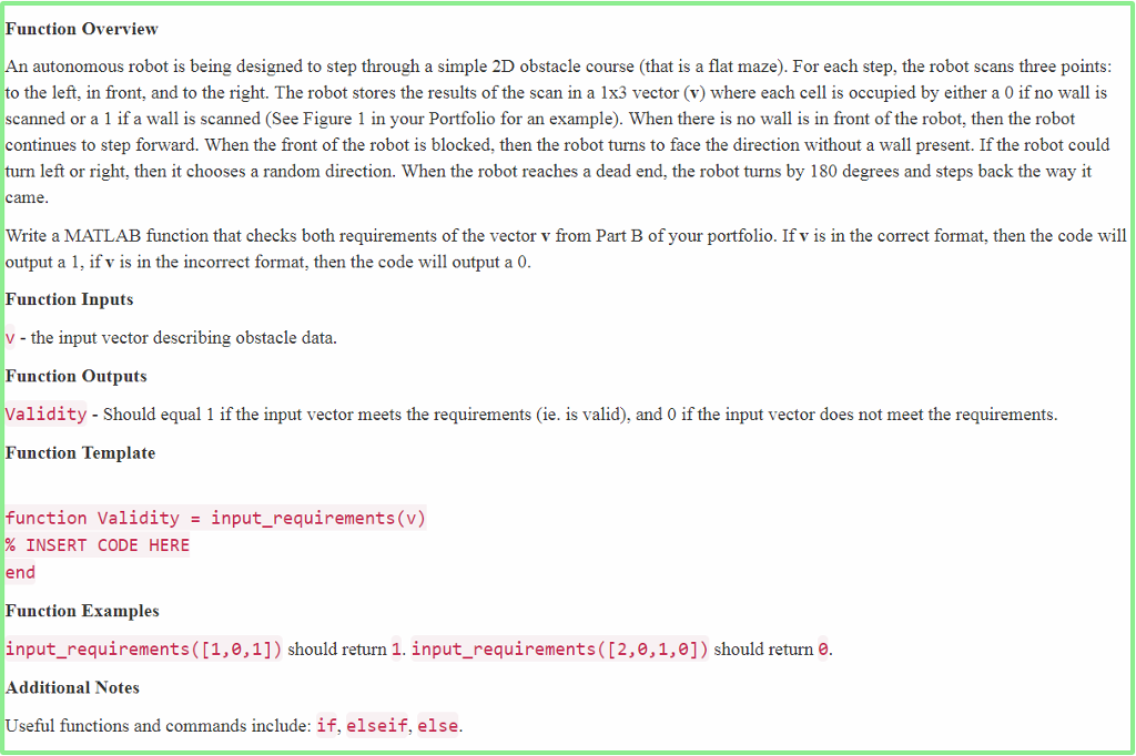 An autonomous robot is being designed to step through a simple 2D
