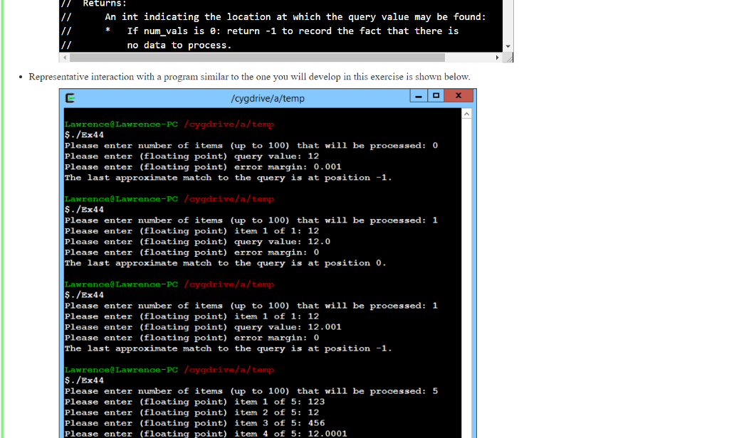 of usable elements in the array. The value d is the product