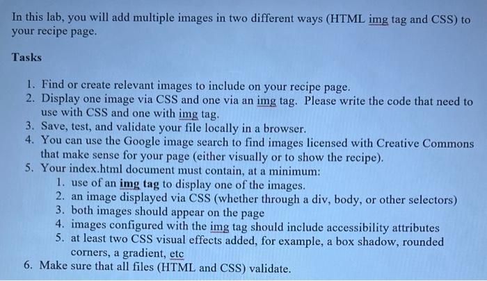 please write the code for the html ana css with the following