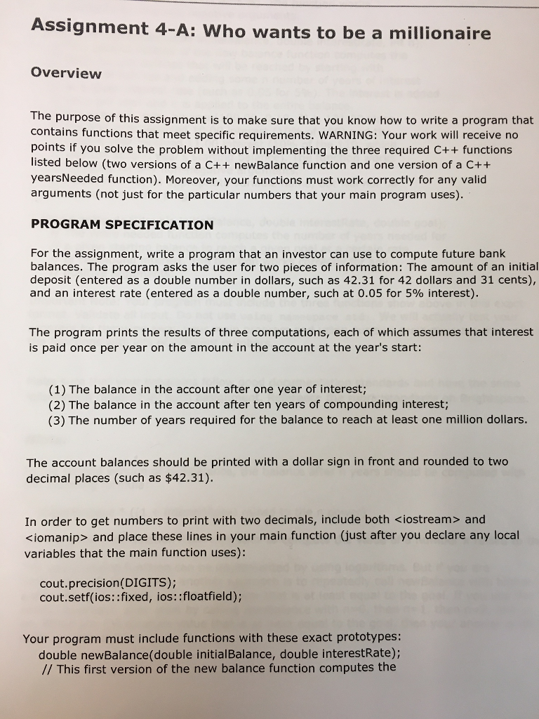  Taking a c++ programing class and a bit much from the