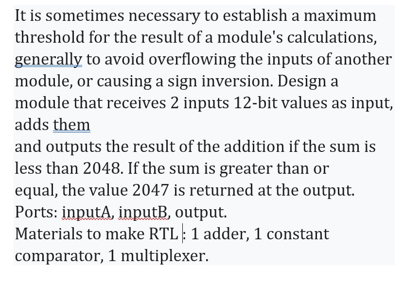  Make me RTL schema and VHDL code for this problem 