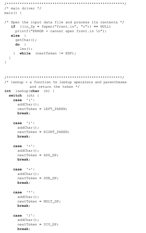 should receive an input (for example sum + 56/total) and give the