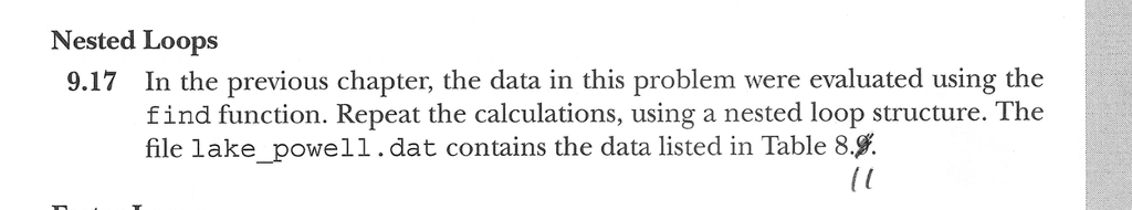 I am working on Problem 9.17 from MatLab for Engineers (4th Edition)