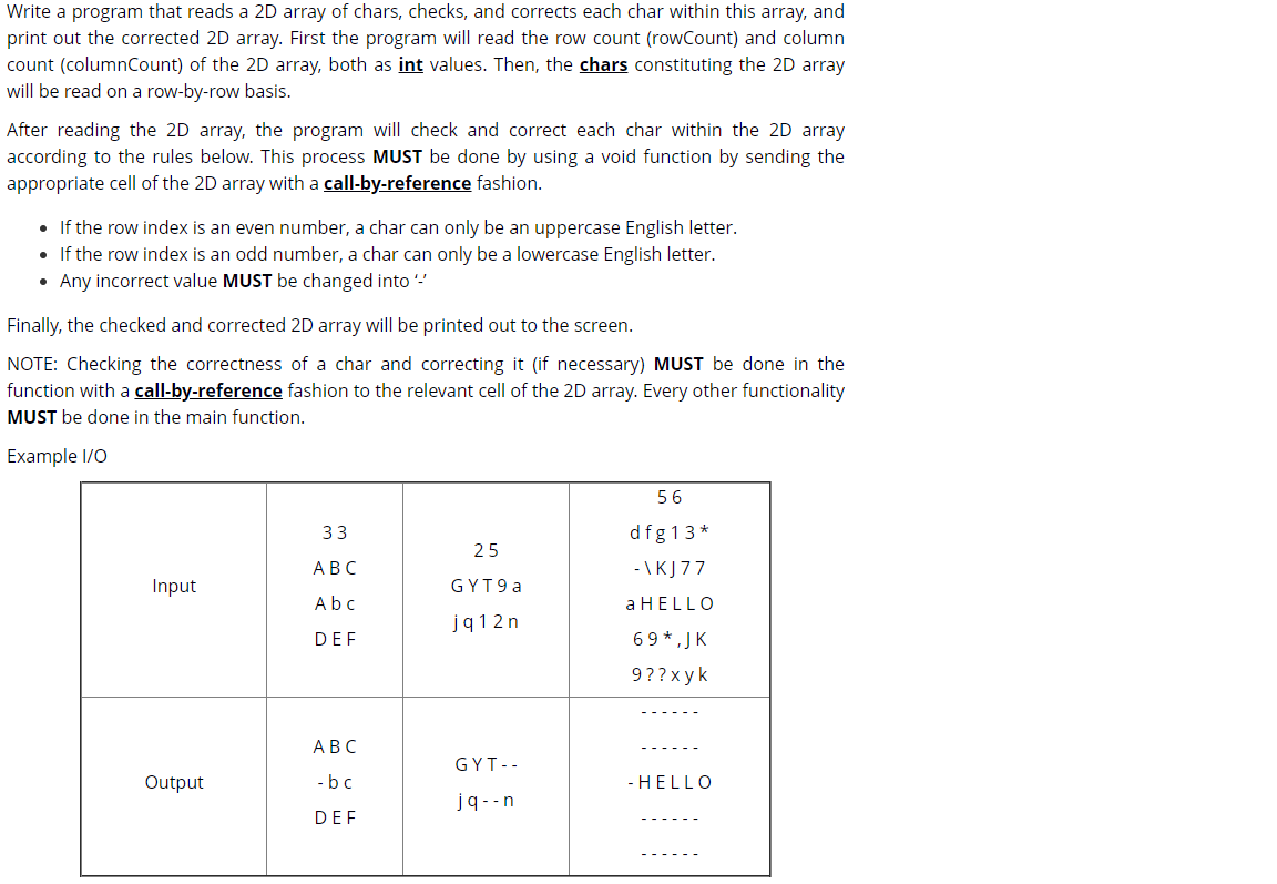 write in C++ Write a program that reads a 2D array of