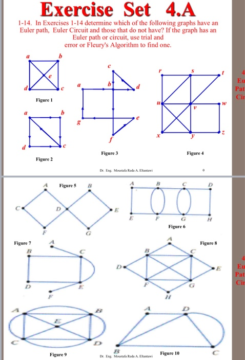  Please answer all questions or leave it Exercise Set 4.A 1-14.